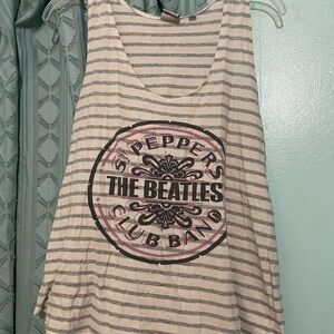 Junk food Striped Beatles Tank Top